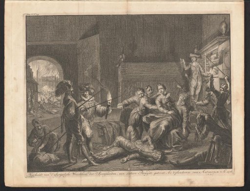 Abuse of a Bride by Spanish Soldiers During the Spanish Fury at Antwerp, 1576