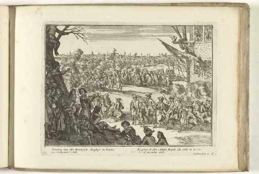 Reception of Prince William III in London, 1688