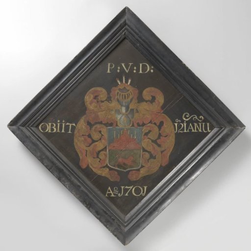 Grave slab of Pieter van Dishoeck (1653-1701), Director of Bengal (1696-1701)