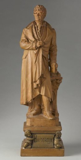 Statue of Willem Bilderdijk, poet and historian, with pedestal