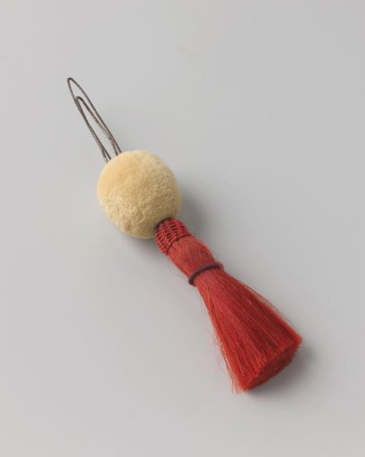 Plume with "flame" (feather) for shako Model 1828, tirailleur of the mobile schutterij, non-commissioned officer