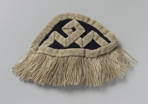 Swallow nest, probably from a drummer or half-moon blower of the infantry, 1806-1810, Kingdom of Holland, or militia