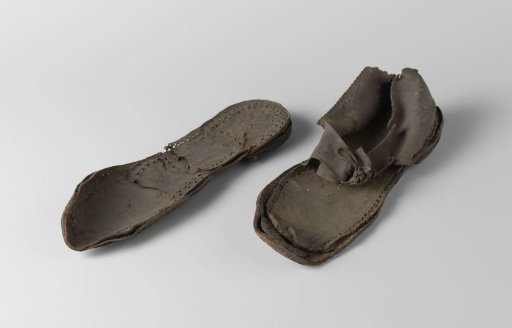 Leather Lady's Shoe, Worn at the Execution of Baroness Johanna Magdalena Catharina Judith van Dorth tot Holthuysen