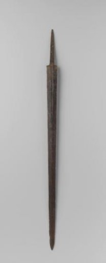 Iron blade of a double-edged sword