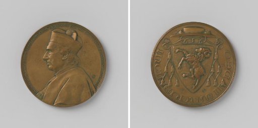 Monsignor Gerardus Wilhelmus van Heukelum, medal struck in honor of his fiftieth anniversary of priesthood