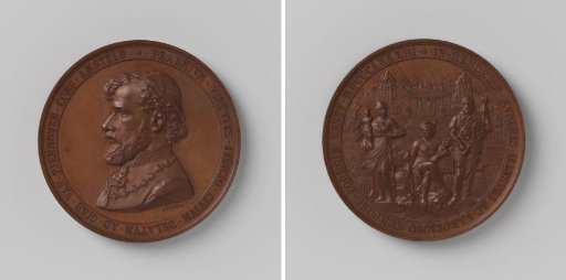 Gijsbert van Tienhoven, burgomaster of Amsterdam, medal presented by the city of Amsterdam