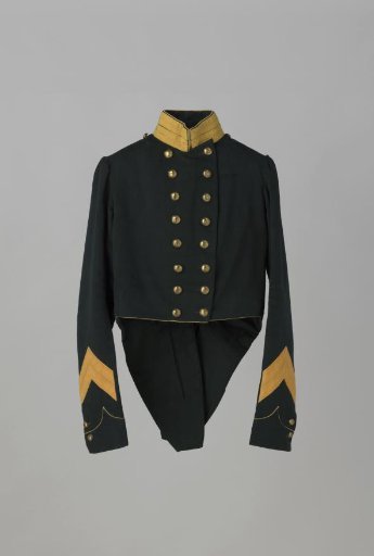 Corporal's tunic, 1st class of the Jagers, M. 1829 field model