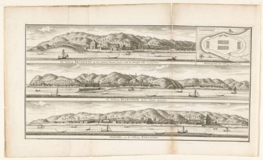 Three fortresses in the Moluccas