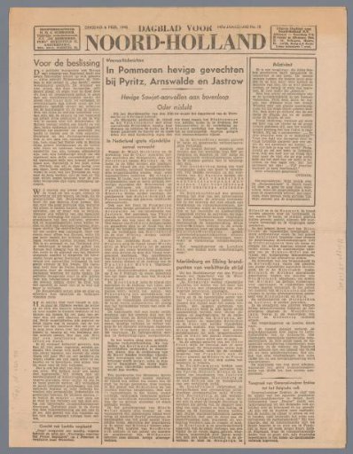 Daily Newspaper for North Holland
