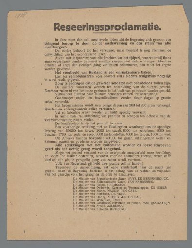 Government Proclamation