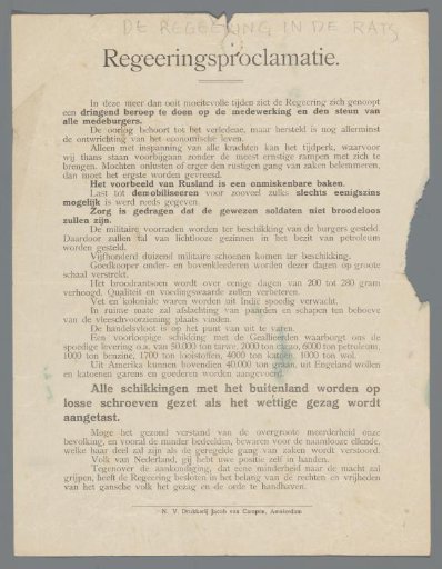 Government proclamation
