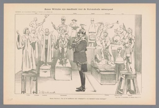 Emperor Wilhelm Designing His Statue for the Ruhmeshalle