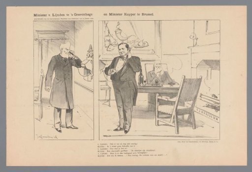 Minister van Lijnden in The Hague and Minister Kuyper in Brussels