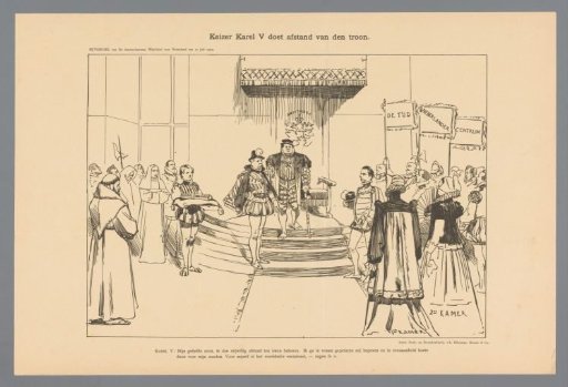 Emperor Charles V abdicates the throne