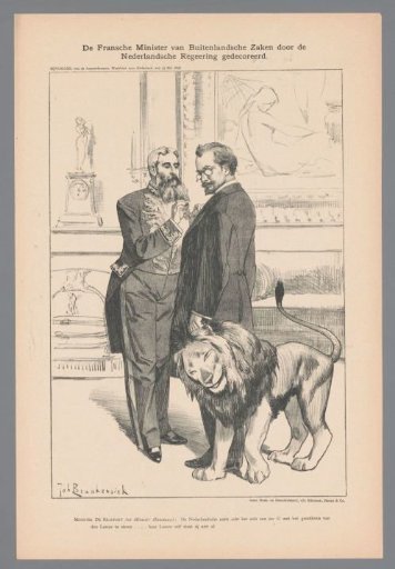 The French Minister of Foreign Affairs Decorated by the Dutch Government
