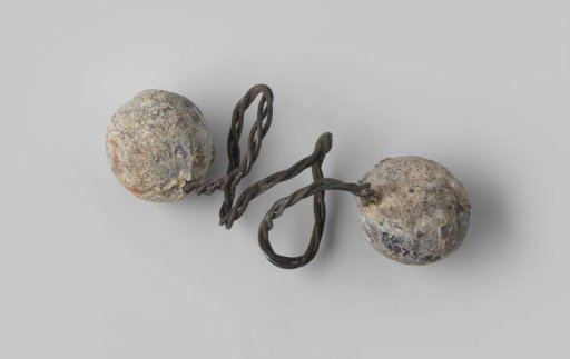 Chain shot from the wreck of the East Indiaman Hollandia