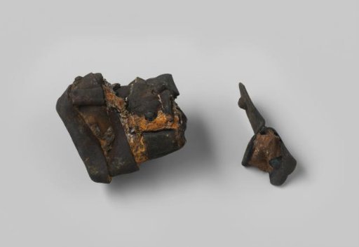 Fragments of a cartridge box from the wreck of the East Indiaman Meresteijn