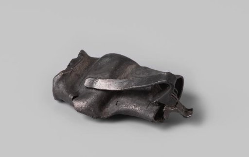 Squashed pewter jug from the wreck of the Dutch East Indiaman Hollandia