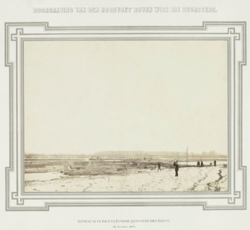 Clearing of the Dam in the Bovenmond, seen from the left bank of the Rhine