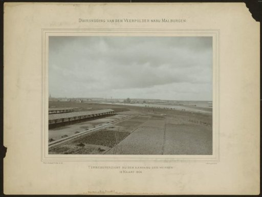 Cutting through the Veerpolder near Malburgen