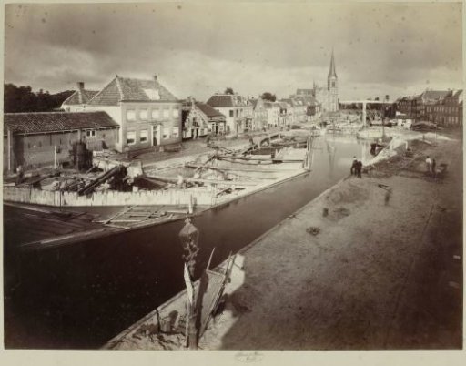 Renovation of the Lock at the Leydschen Dam 1886