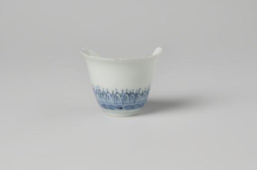 Fragment of a winecup of Chinese porcelain from the wreck of the Dutch East Indiaman Witte Leeuw