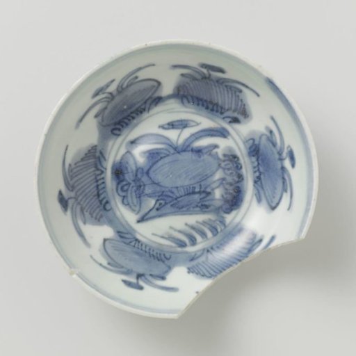 Plate from the V.O.C. ship the 'Witte Leeuw'
