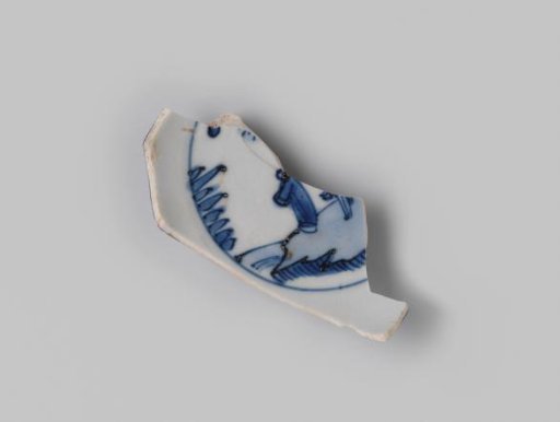 Fragment of a plate from the VOC ship 'Witte Leeuw'