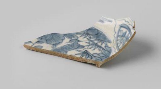 Fragment of a plate from the VOC ship 'Witte Leeuw'
