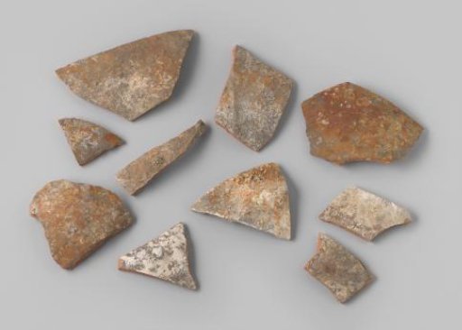 Fragments of martaban jars from the VOC ship 'Witte Leeuw'