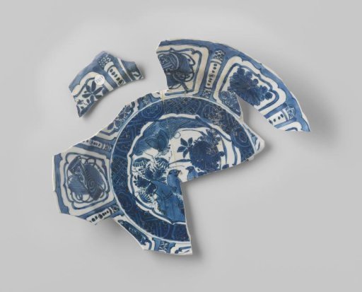 Fragment of a plate from the VOC ship 'White Lion'