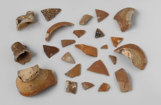 Twenty-five stoneware sherds from the VOC ship 'Witte Leeuw'