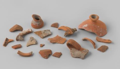 Bag with Shards of Earthenware from VOC Ship 'The White Lion'