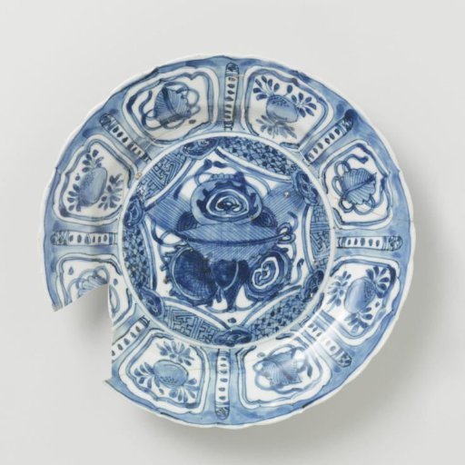 Plate from the V.O.C.-ship the 'Witte Leeuw'