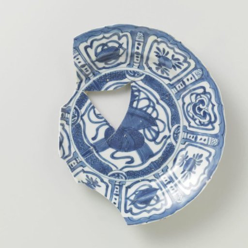 Plate from the V.O.C.-ship the 'Witte Leeuw'