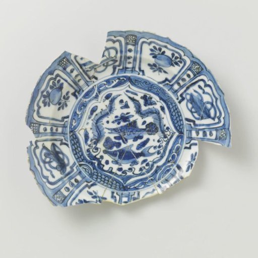 Plate from the V.O.C.-ship the 'Witte Leeuw'