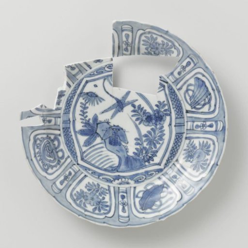 Plate from the V.O.C.-ship the 'Witte Leeuw'