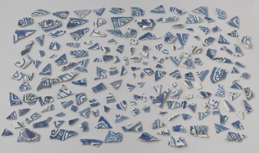 Porcelain fragments from the VOC ship 'Witte Leeuw'