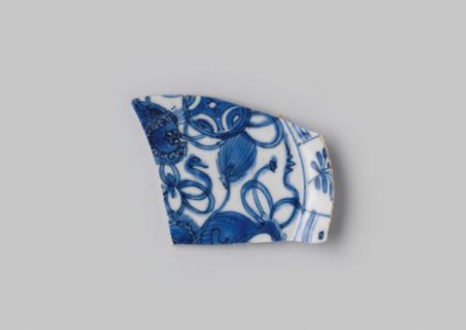 Fragment bord uit V.O.C.-schip de 'Witte Leeuw'