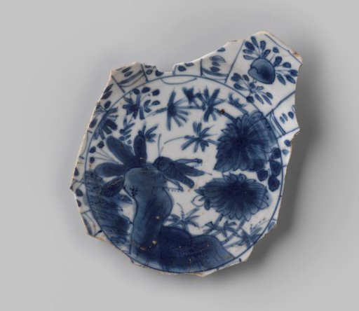 Fragment bord uit V.O.C.-schip de 'Witte Leeuw'