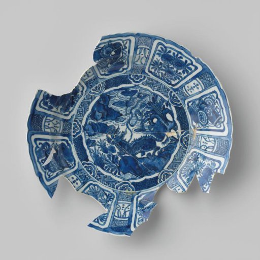 Plate from the VOC Ship 'Witte Leeuw'