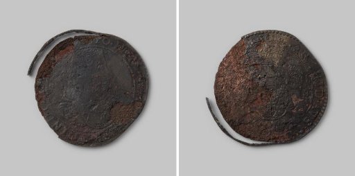Counterfeit ducat from the wreck of the East Indiaman Hollandia