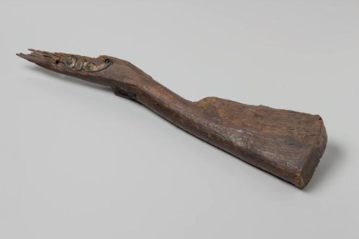 Musket butt with side plate  from the wreck of the Dutch East Indiaman Hollandia