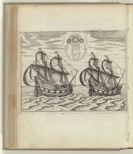 The two ships and a celestial phenomenon, 1596