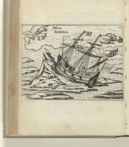 The ship run aground in the ice, 1596