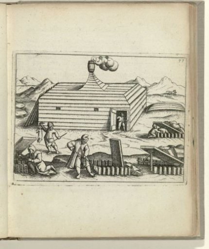 Checking and maintaining fox traps, 1597