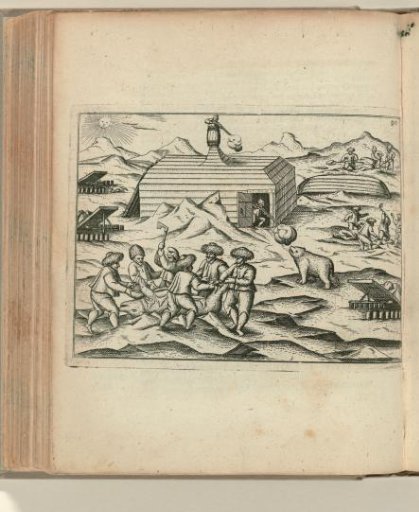 Shooting and skinning a polar bear, 1597