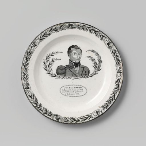 Plate with a portrait of Jan van Speyk