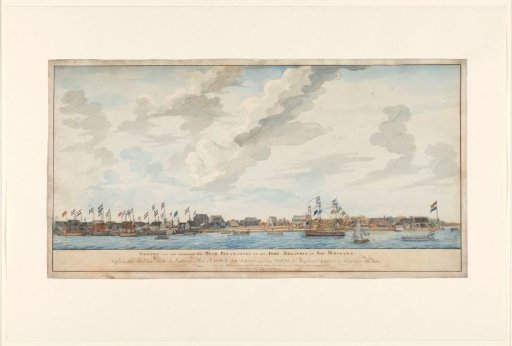 View of the city of Paramaribo and Fort Zeelandia
