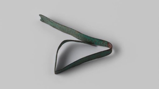 Fragment of a copper strip from the wreck of the East Indiaman Hollandia